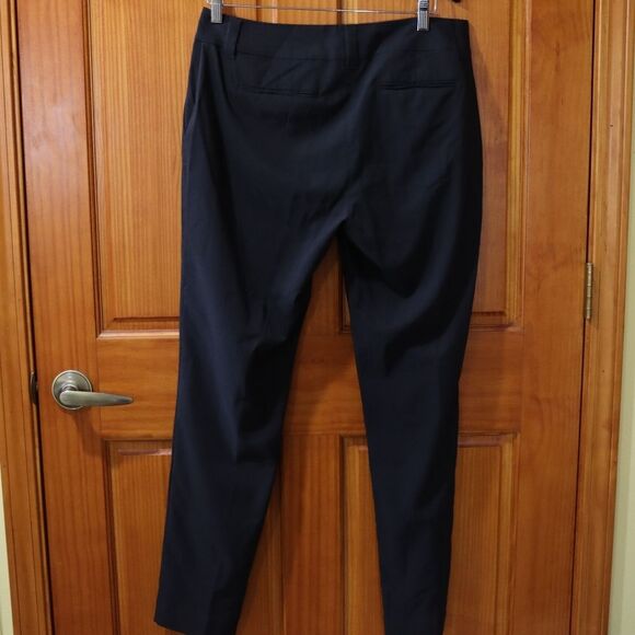 Eileen Fisher Black Flat Front Dress Pants Slacks Corporate Goth Med - Picture 12 of 14